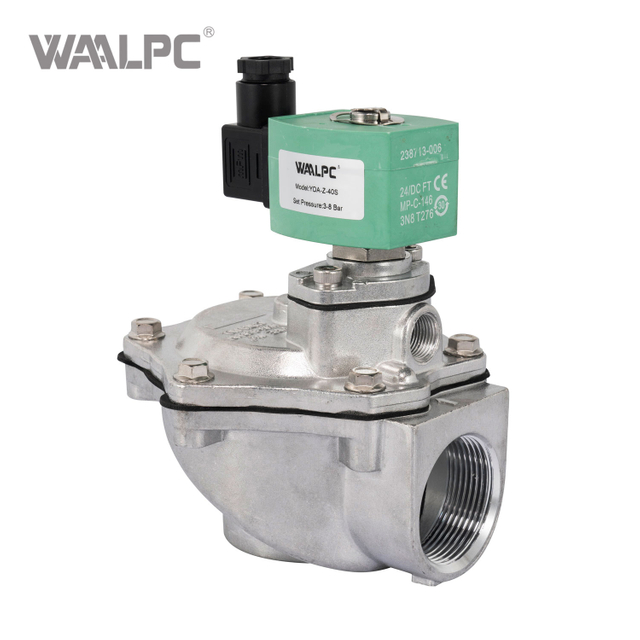 ASCO Type High-Flow Right-Angle Solenoid Pulse Valve for Industrial Pulse-Jet Dust Collection Systems