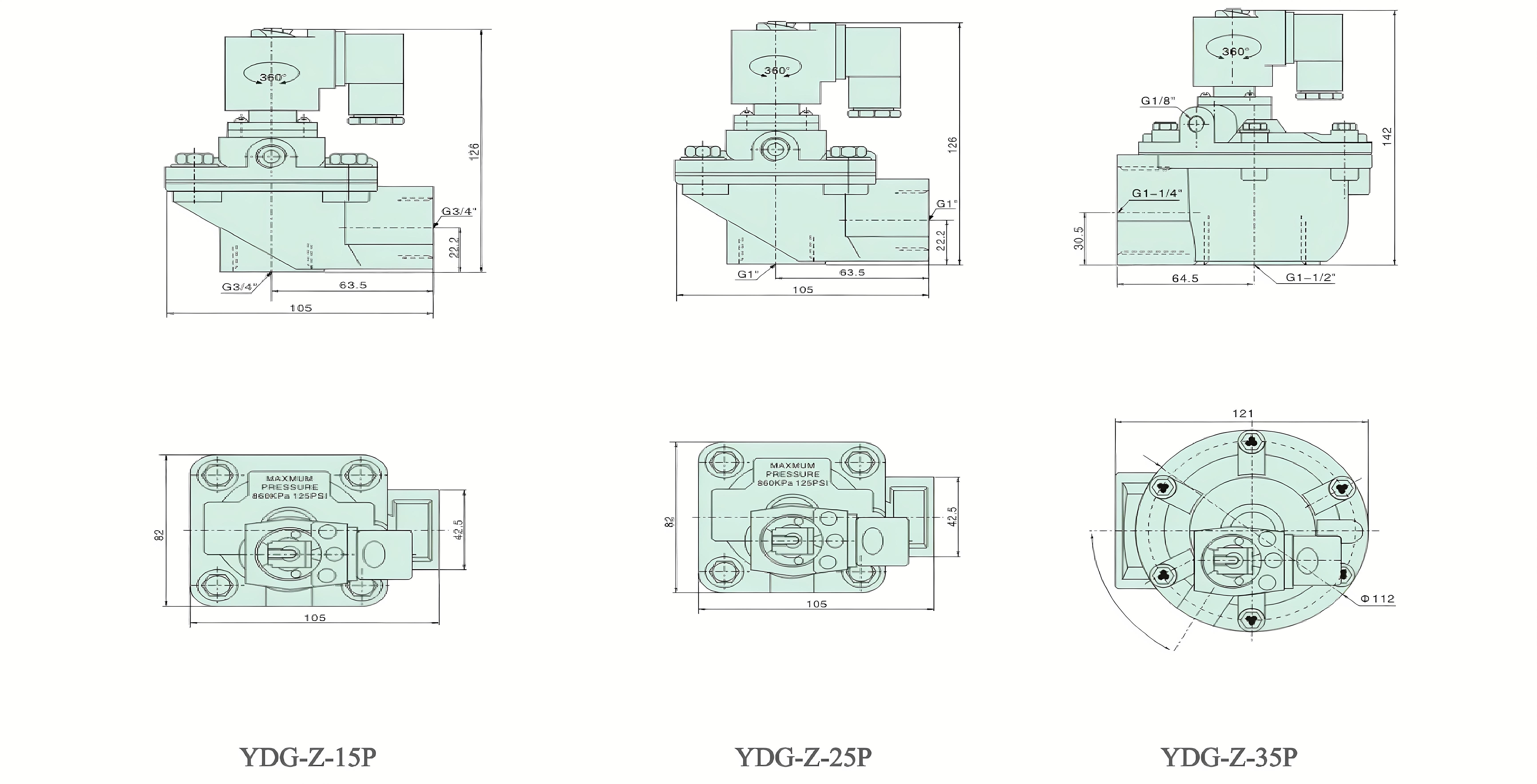 Pulse Valve YDG-Z Series STRUCTURE 1_