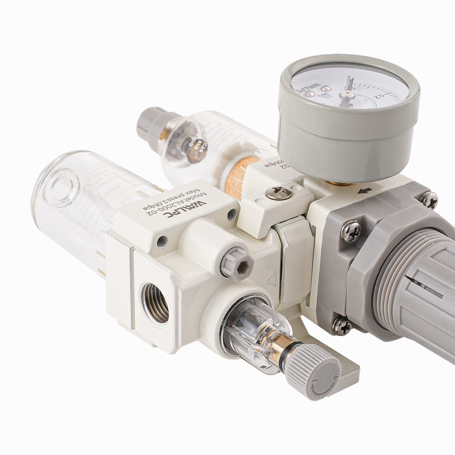 AC2010 white SMC M5 1/8'' 1/4'' Compressed Air Regulator Trap Filter Lubricator Pressure Reducing Valve Oil Separator Frl for Automation equipment