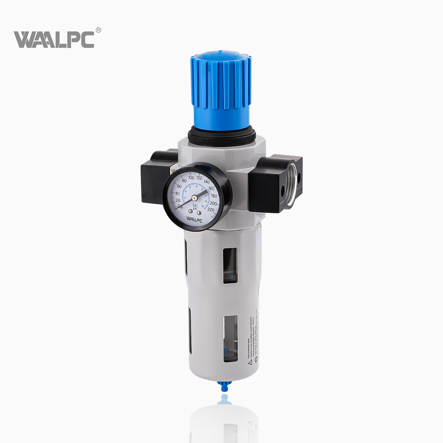 HFR-MAXI Waalpc Air Filter Regulator 1 3/4 Pneumatic Regulator Industrial Automation Air Source Treatment Distributor