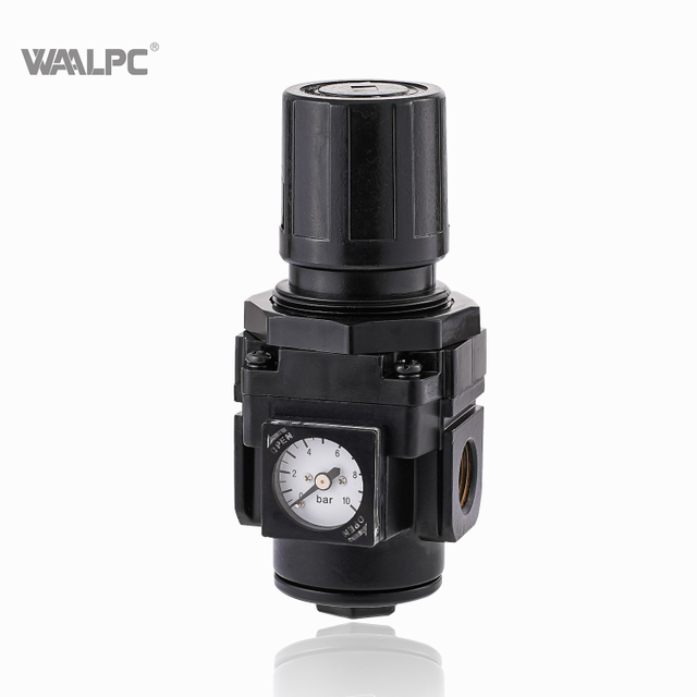 NAR2000 Black 1/4 '' 1/8 '' Valvola di regolazione della pressione dell'aria di tipo SMC CALDO IN CAGGIAMENTO IN CAUSAGGI
