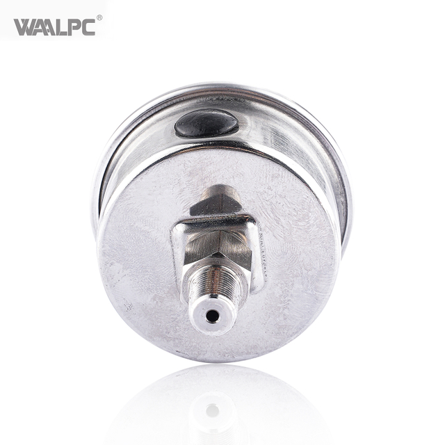 Y60 40mm 50mm 60mm Aluminum Alloy 1/4'' 1/8'' Port Size 10~16bar Stainless Steel Bottom Connection Back Connection Pressure Gauge