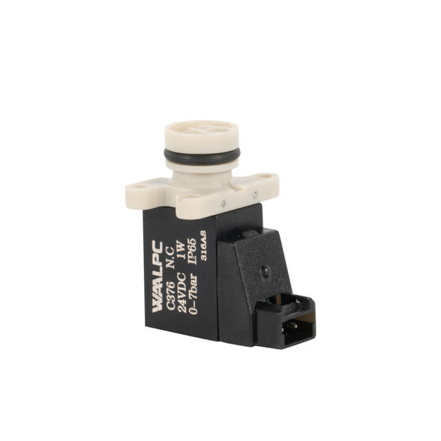 376-4ZP 2/2 CANDETT 10 mm (NC) 1W Mini Válvula Solenoide 90 ° Derecho para calcetines Colosio Máquina de tejer DC6V/12V/24V 240V 110V