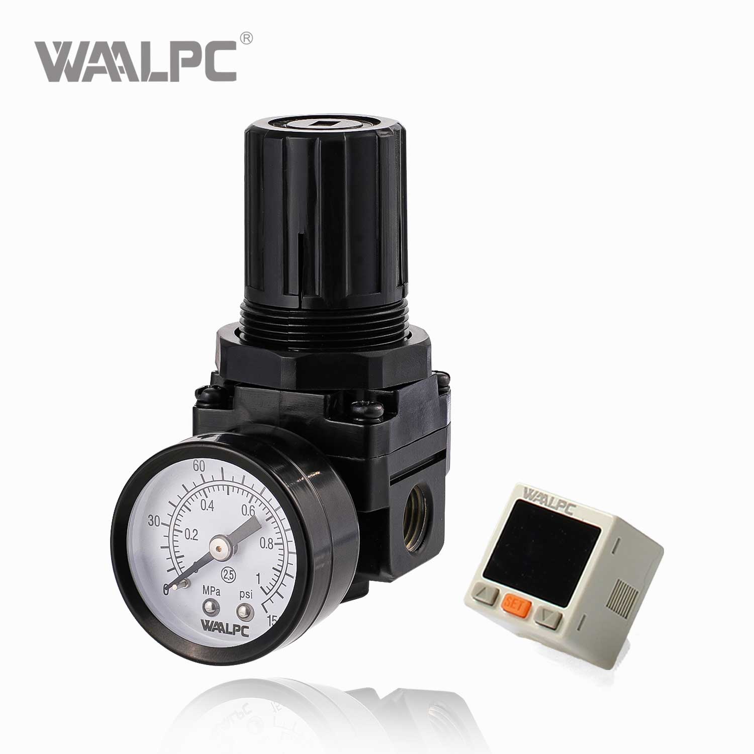 SMC Black-Orange-Filterregler Schmiermittel (FRL) AC2000-01 G1/8 '' 0,05-0,85MPa für pneumatische Luftbehandlungssysteme