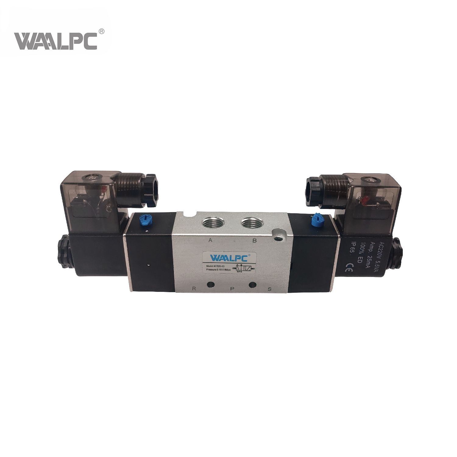 Solenoid Valve 4V320 Series Durable Pneumatic Valve with Quick Response for Machinery Applications