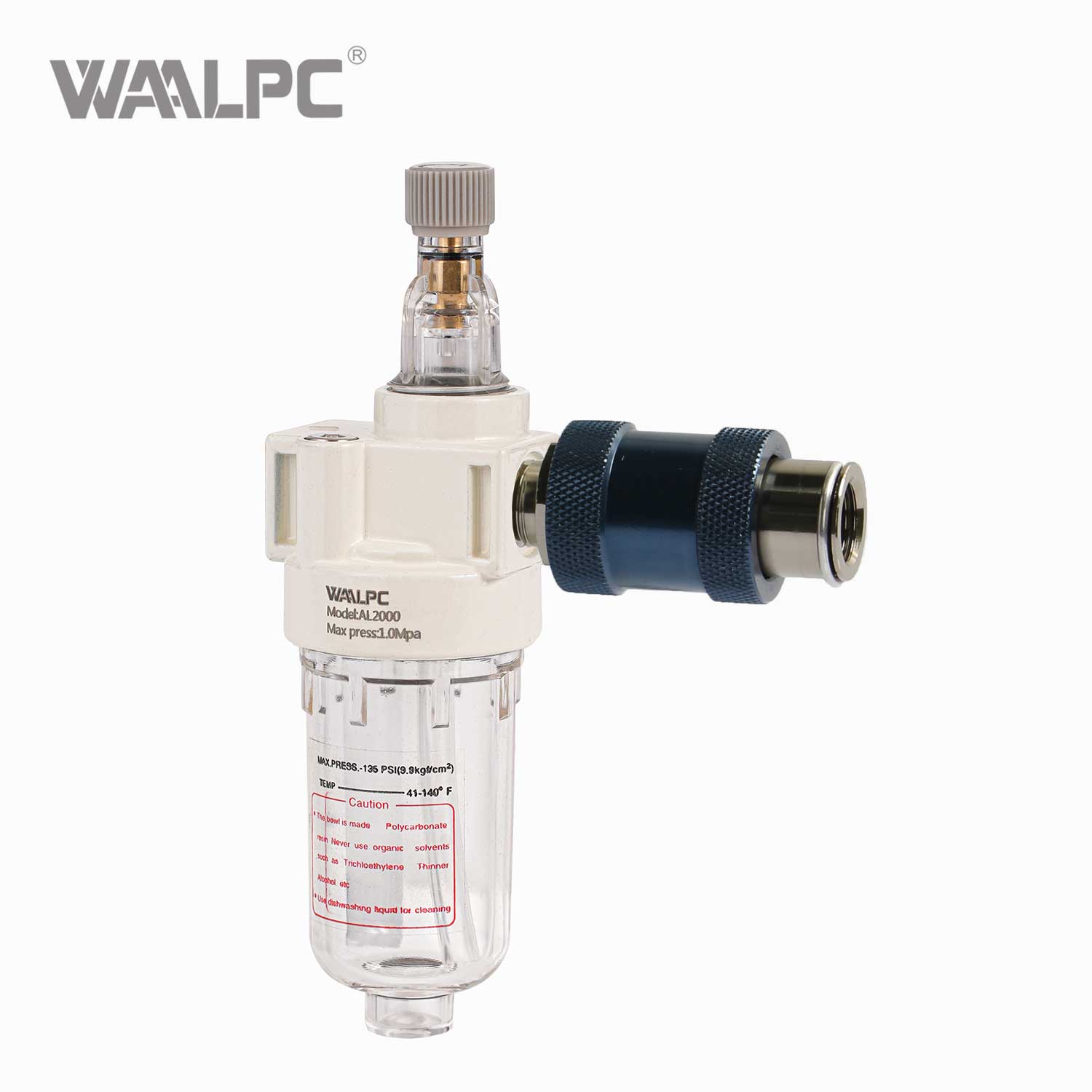 AIRTAC Filter Regulator White/Black AFR2000 with Manual Slide Valve for Pneumatic Systems 1.5MPa
