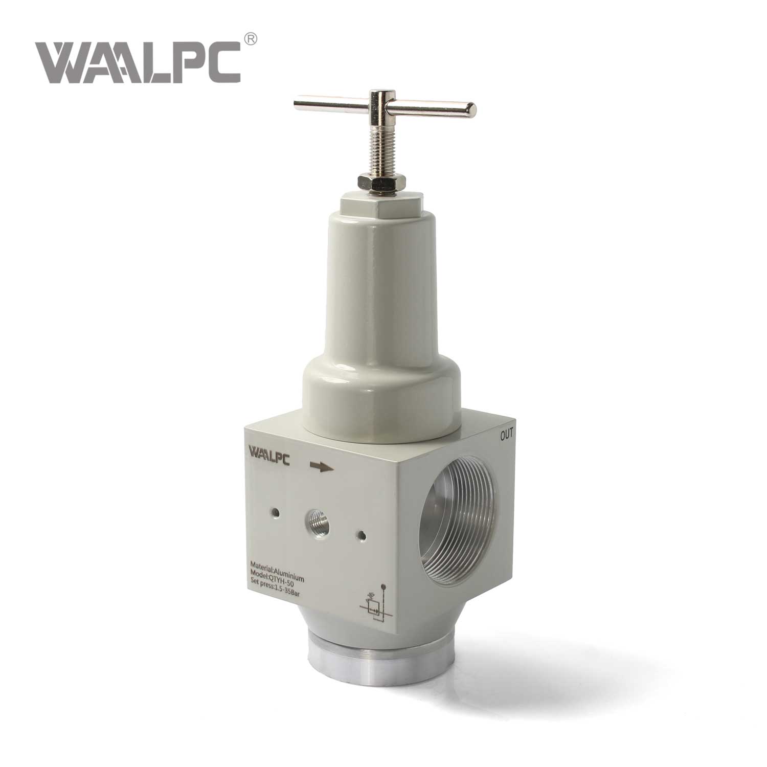 High Pressure Regulator with Pressure Gauge Industrial Valve with Quick Response & Low Pressure Drop Die-cast Aluminium Series