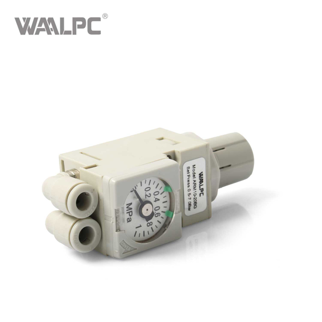 SMC ARM Series Pressure Regulators Pressure Reducing Valve Built-in Gauge 0.05~0.7MPa ARM10-20BG
