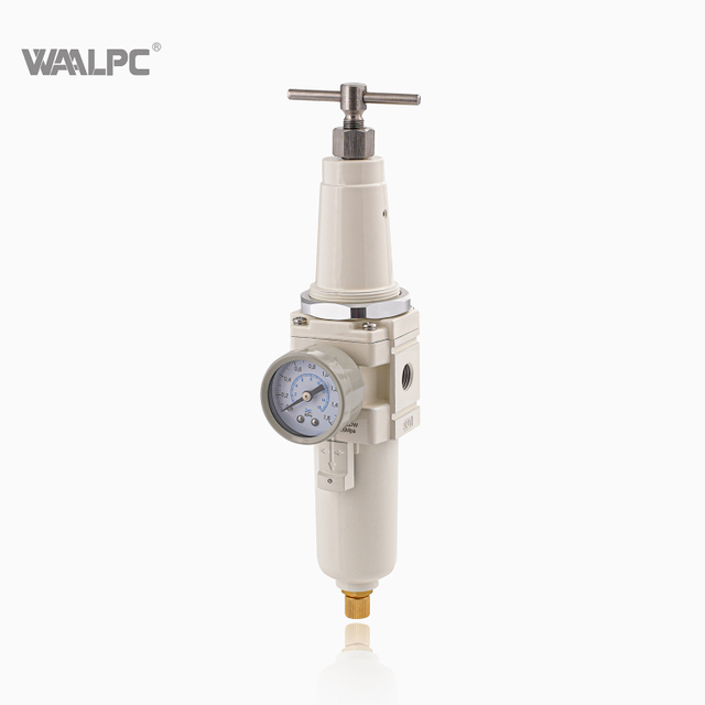 1/4 3/8 1/2 3/4 Pneumatic Manual Drain Differential Pressure Drain 5μm 25μm 40μm Aluminum Alloy Air Filter Regulator