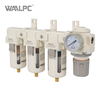Powerful Filtration Pneumatic Air Preparation AFFFR Unit - 4-in-1 Air Filter Regulator Combo with Pressure Gauge for Compressed Air Systems Automation Machinery