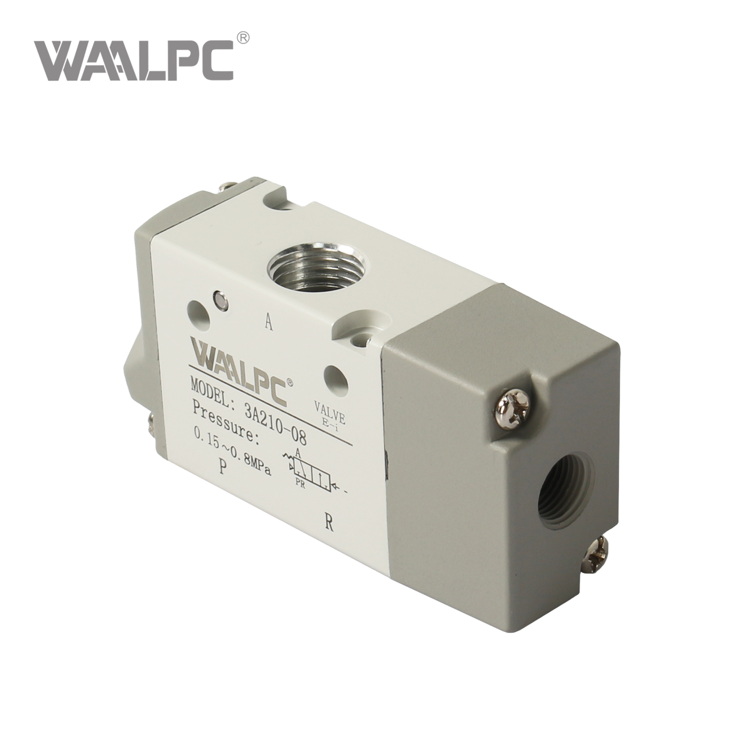 Compact 3A Series Pilot Operated Air Valve, High Flow, 1/4 Inch NPT PT G