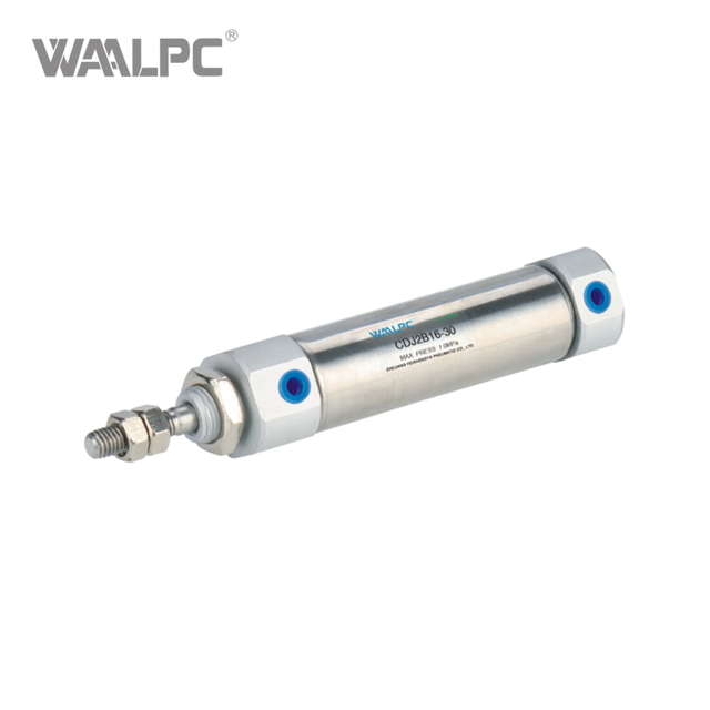 CJ2B Series Compact Stainless Steel Body Mini Pneumatic Cylinder with Built-in Magnet, Rubber Cushion, And Multiple Mounting Options