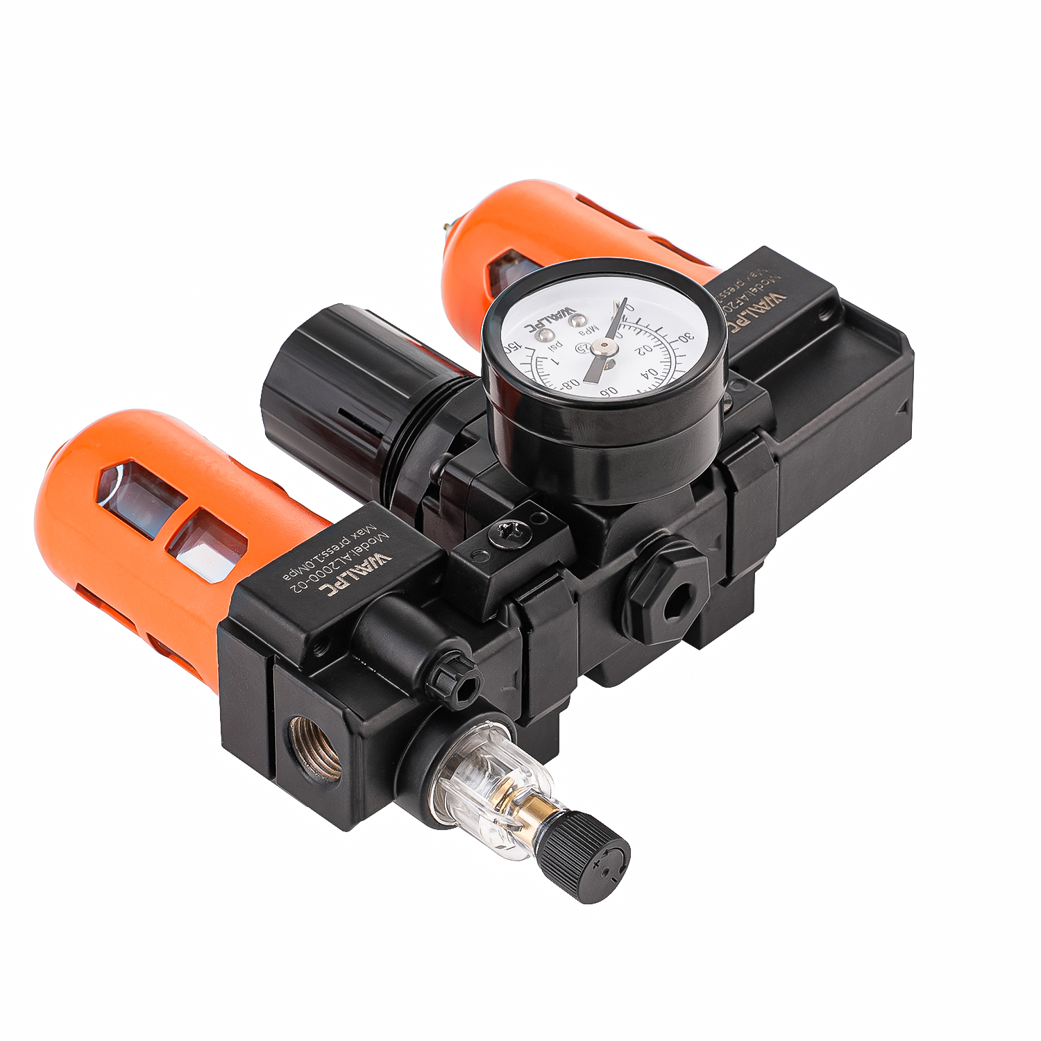 AC2000 Orange SMC1/8'' 1/4'' SMC Type Pneumatic Compressed Air Filter Regulator Lubricator Valve Gauge Frl Pressure Reducing Valve Compressor