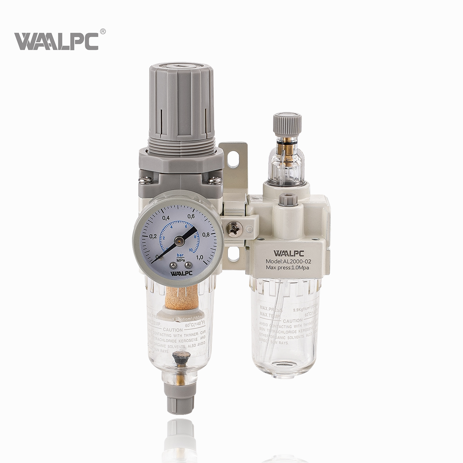 AC2010 white SMC M5 1/8'' 1/4'' Compressed Air Regulator Trap Filter Lubricator Pressure Reducing Valve Oil Separator Frl for Automation equipment