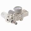 AC2000 white SMC1/8'' 1/4'' SMC Type Pneumatic Compressed Air Filter Regulator Lubricator Valve Gauge Frl Pressure Reducing Valve Automation equipment