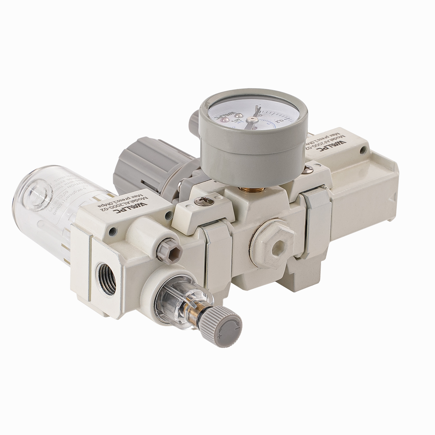 AC2000 White SMC1/8 '' 1/4 '' Tipo de SMC Regulador de aire de aire neumático Regulador lubricante de válvula FRL Presión de reducción de automatización de válvula Equipo de automatización