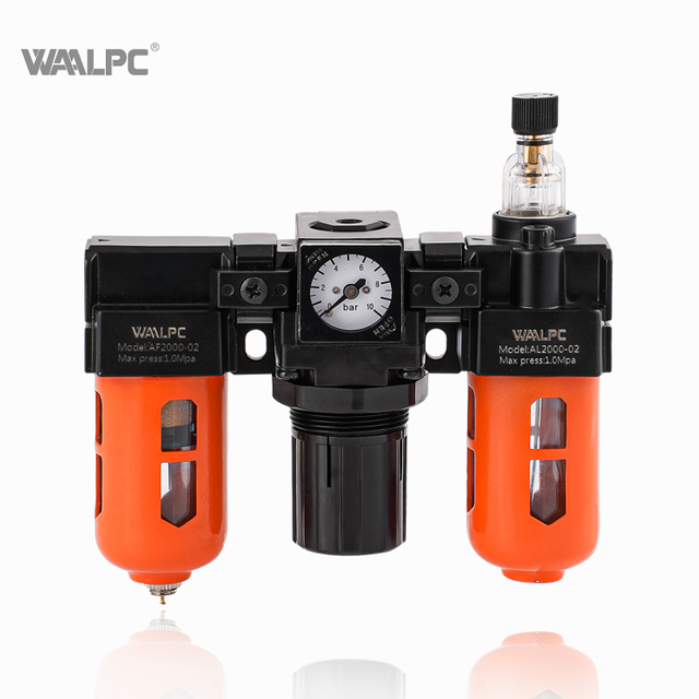 NAC2000 arancione SMC 1/4 1/8 in NPT FRL REGOLA LA PRESSIONE DI REGOLA DELLA VALVOLE TRAP LUBRICATORE GIORAMENTO AIR REGOLATORE AIRO separatore di olio di umidità Darin Attrezzatura medica a scartamento