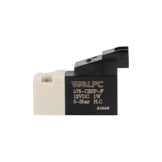 375-C2ZP-F 2/2 way METALWORK 10mm (NC) Mini Solenoid Valve 90° degree right for Sangiacomo sock knitting machines DC6V/12V/24V 240V 110V