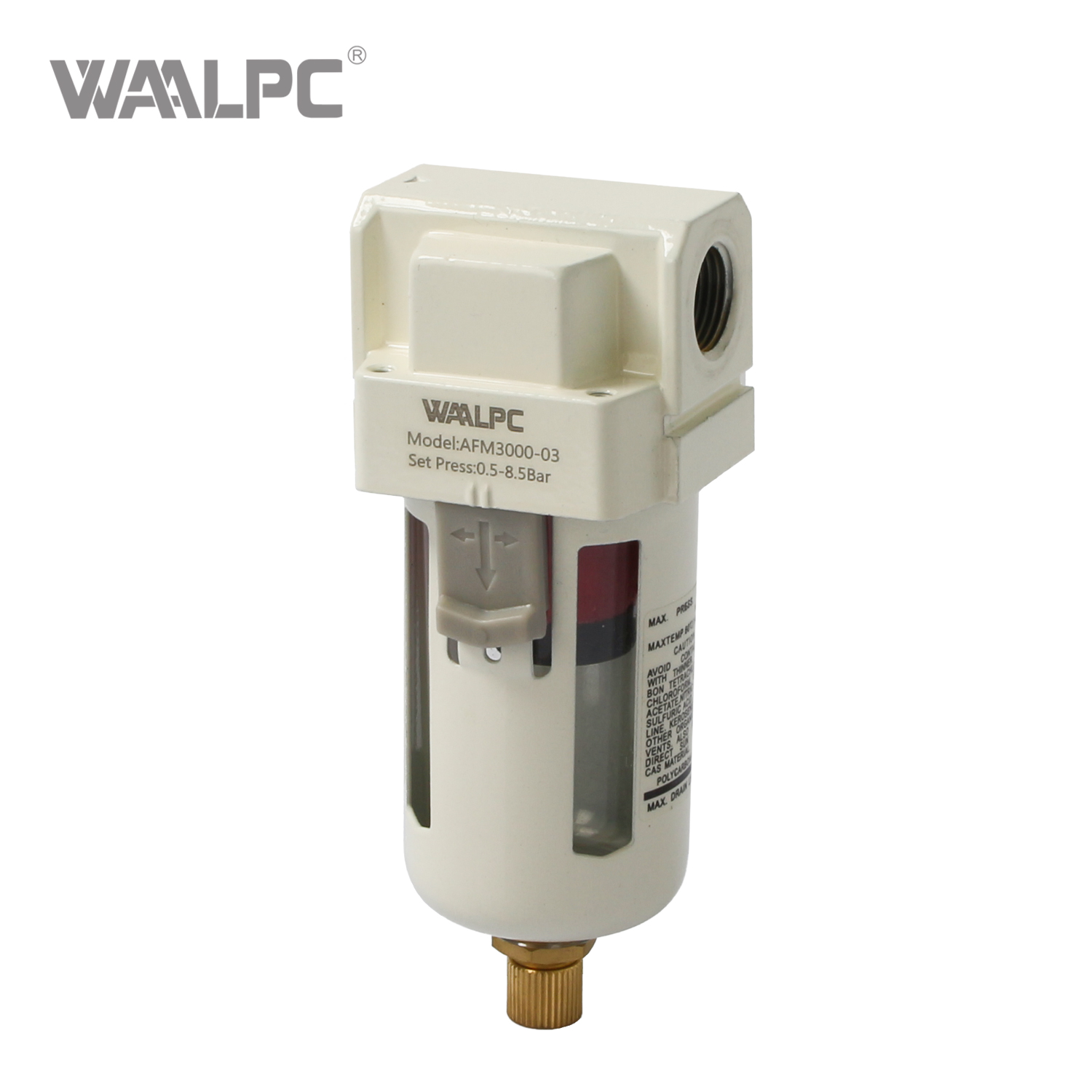 0.3um 0.01um Precision Air Line Filter | Micrometer Adjustable Oil Drip Rate | for Tools, Cylinders & Valves