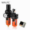 Lubricador regulador de filtro SMC negro-naranja (unidad FRL) AC3010-03 G3/8'' 0,05-0,85 MPa para sistemas neum&aacute;ticos de tratamiento de aire