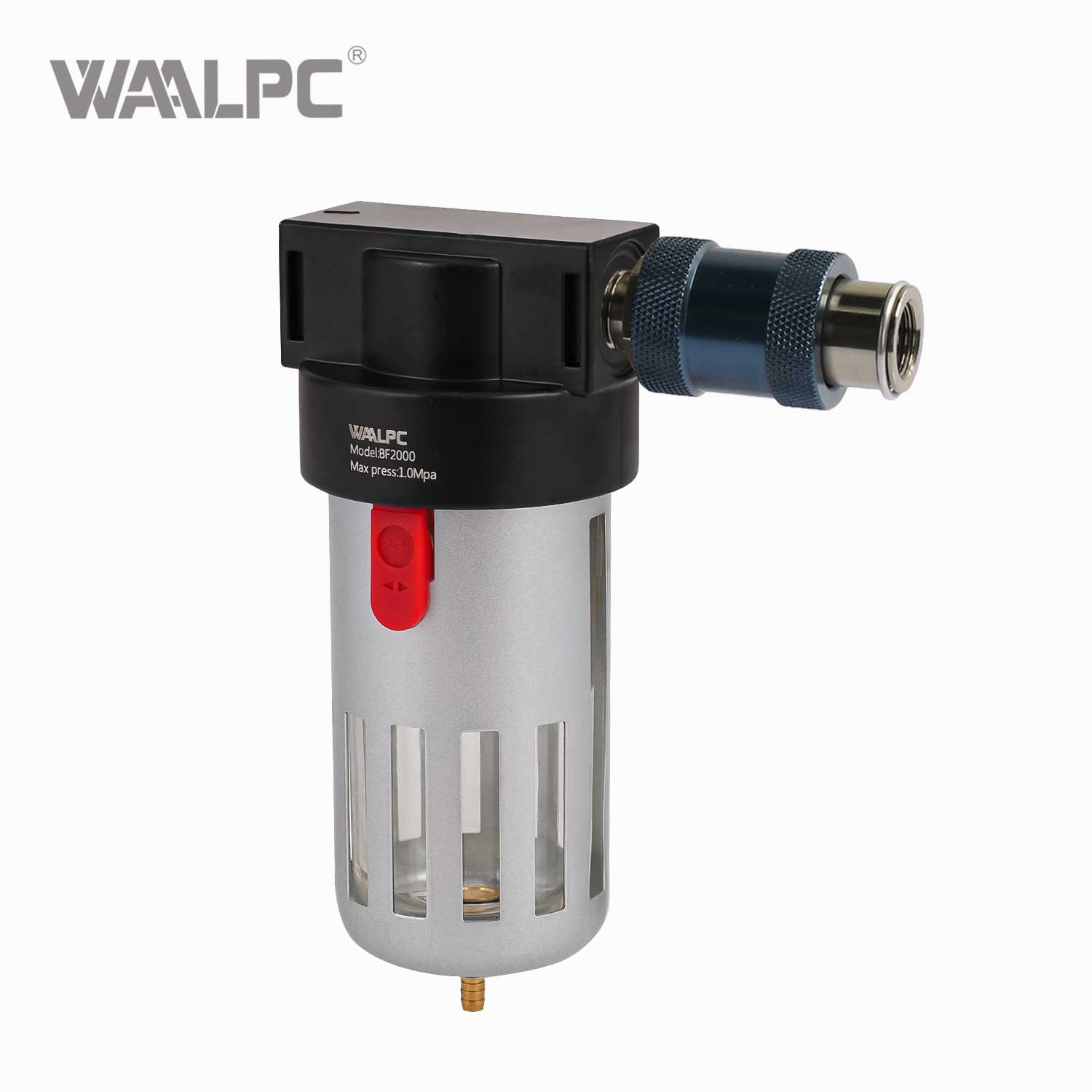 AIRTAC Air Filter BF2000 5um Filtration 0.05~0.85MPa Pressure Range with Manual Slide Valve Industrial Pneumatic Air Treatment Unit