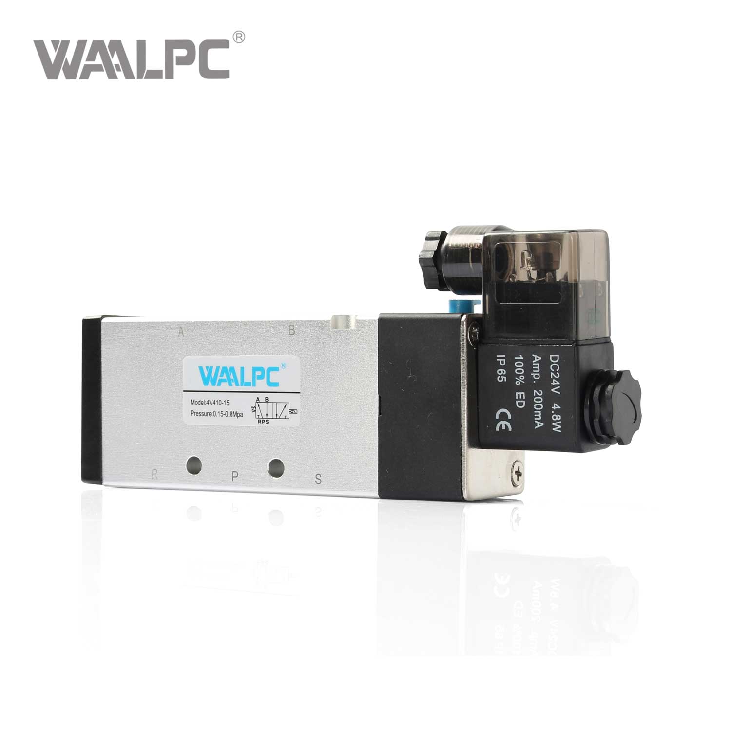High Performance 4V410-15 5/2 Way Solenoid Valve with PT1/2 Port for Large Scale Automation