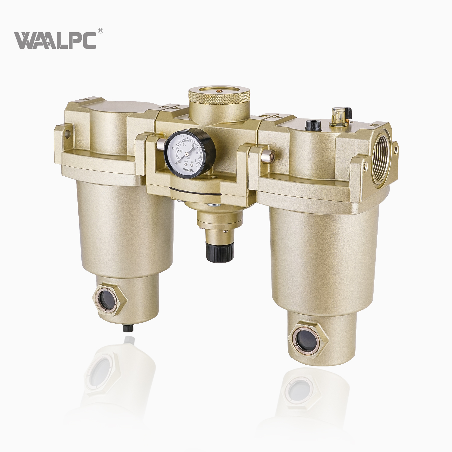Air Pressure Regulator Valve Trap Filter Lubricator 1-1/2'' NPT High Flow Frl Moisture Oil Separator for Pneumatic Machinery