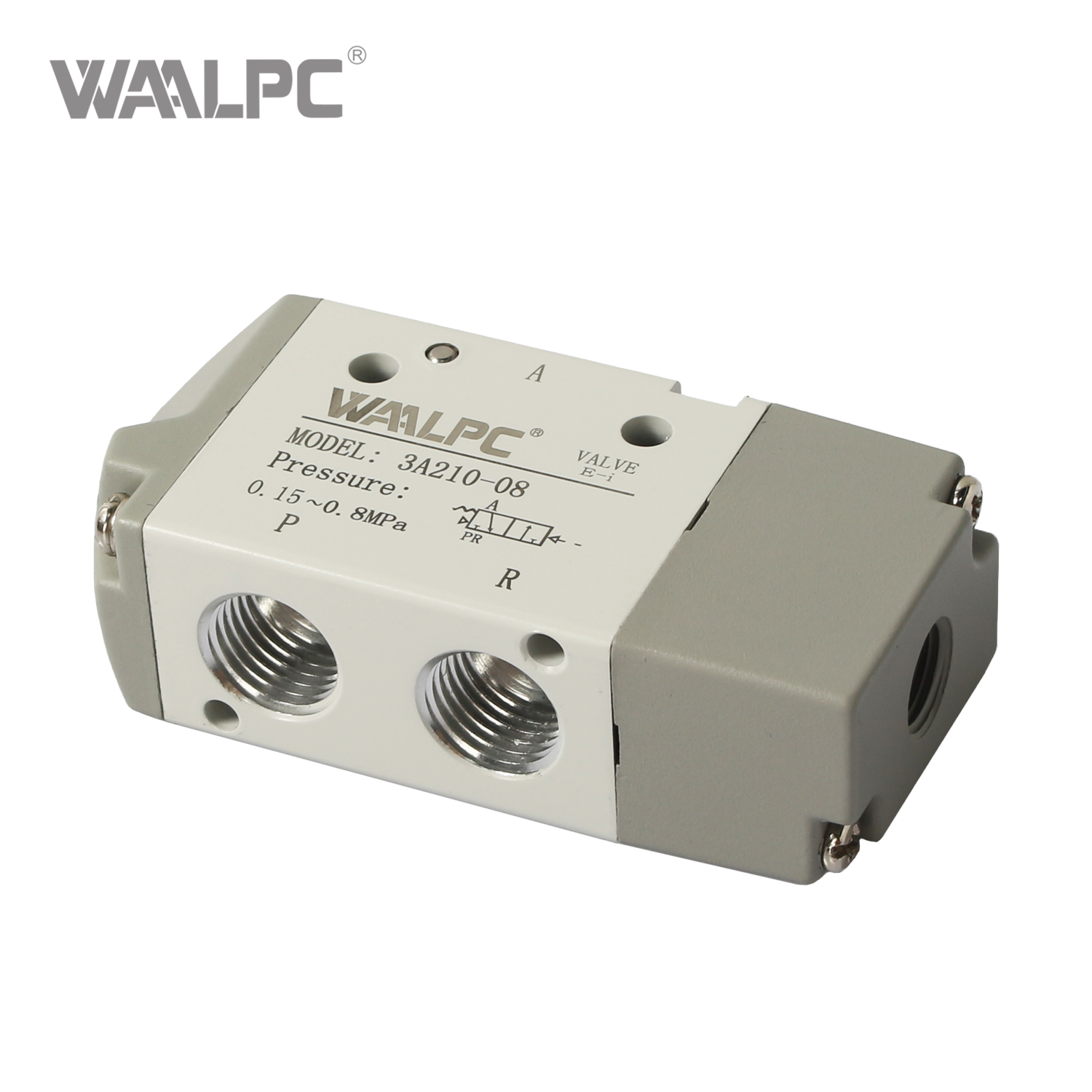 Compact 3A Series Pilot Operated Air Valve, High Flow, 1/4 Inch NPT PT G