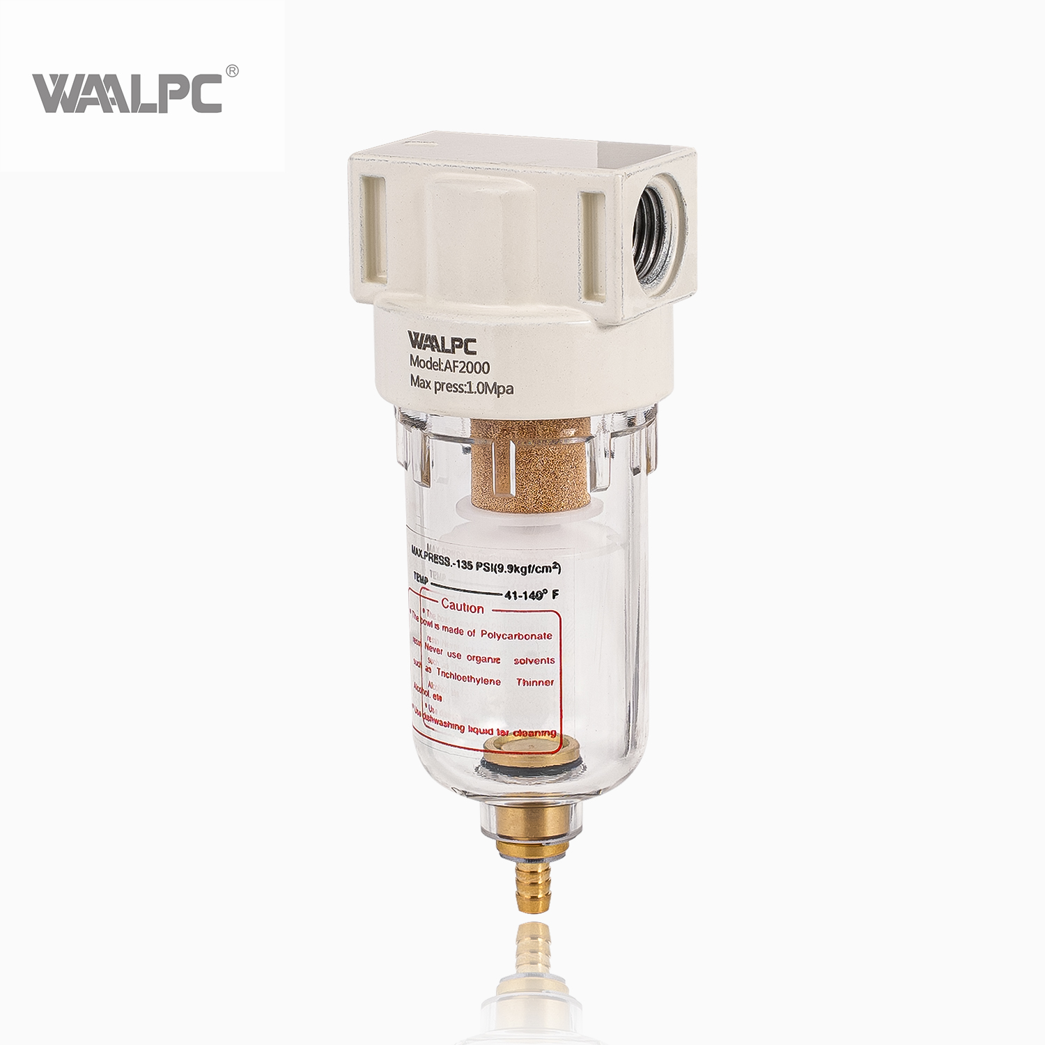 AF2000 OEM China AIRTAC PT NPT Air Source Treatment 1/8 1/4 3/8 1/2'' Pneumatic Compressed Air Filter for Production Line Equipment