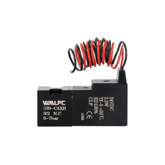 333-C4XB 15 mm pneumatische 6 V/12 V/24V 3/2 NC Pilotmagnetventile für medizinische Sockenstrickmaschinen
