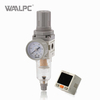 Regulador de filtro neum&aacute;tico blanco WAALPC SMC AW2000-02 G1/4'' 0,05-0.85MPa con man&oacute;metro externo y pantalla electr&oacute;nica 