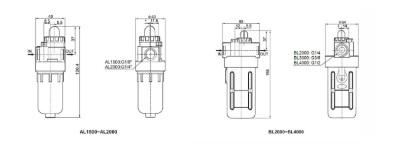 Lubricador Airtac con v&aacute;lvula deslizante manual
