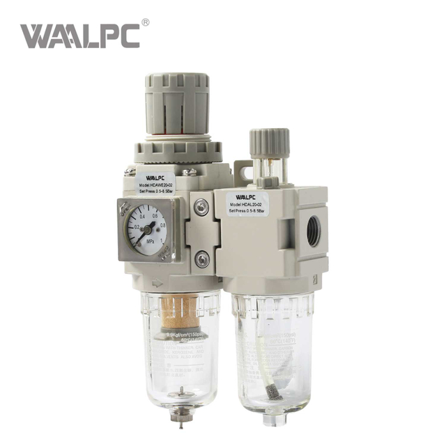 Compact Filter-Regulator Combo HDAC Serie G1/4'' 0.05~0.85MPa 2-in-1 Space-Saving 5um 25um Air Preparation for Tight Installations