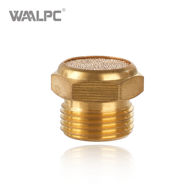 Copper Pneumatic Silencer Muffler M G PT 1/8'' 1/4'' 3/8'' 1/2'' 3/4'' 1'' Exhaust Silencer for Solenoid Valves