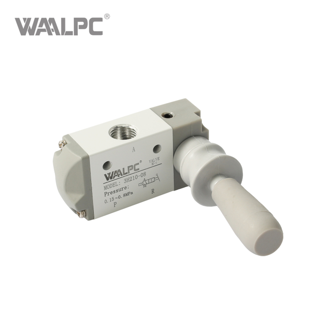 3H Series Hand Lever Valve, 3-Way Manual Control for Pneumatic Systems