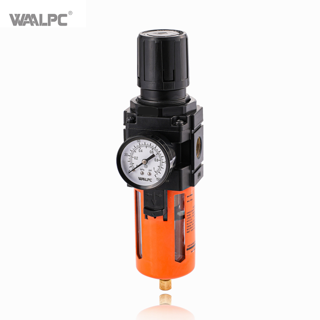 AW4000 SMC 3/8 '' '1/2' '3/4' 'Pressão de filtro de ar pneumático Válvula de redução de pressão com medidor para o compressor de ar Medical 5/25um