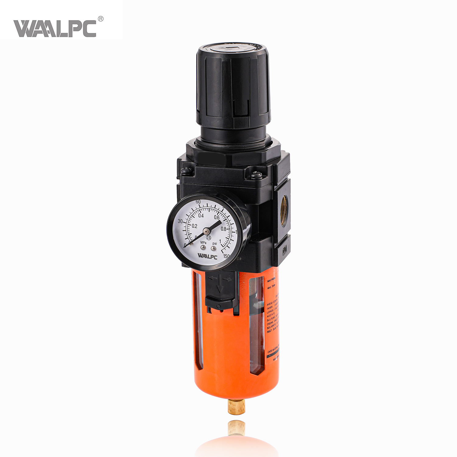 AW4000 SMC 3/8'' 1/2'' 3/4'' Pneumatic Air Filter Regulator Pressure reducing valve with Gauge for air compressor medical 5/25um