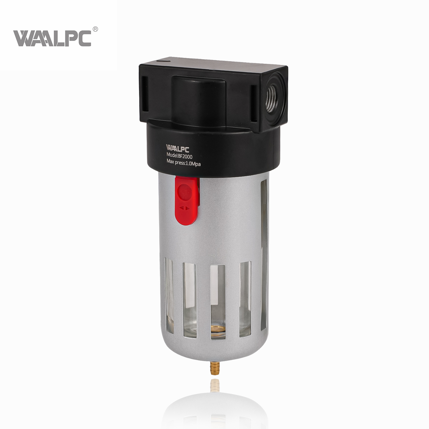China Professional 5μm 40μm G1/2'' 1/4'' 1/8'' Auto Drain High Quality Frl Air Source Treatment Air Filter for Industrial Automation