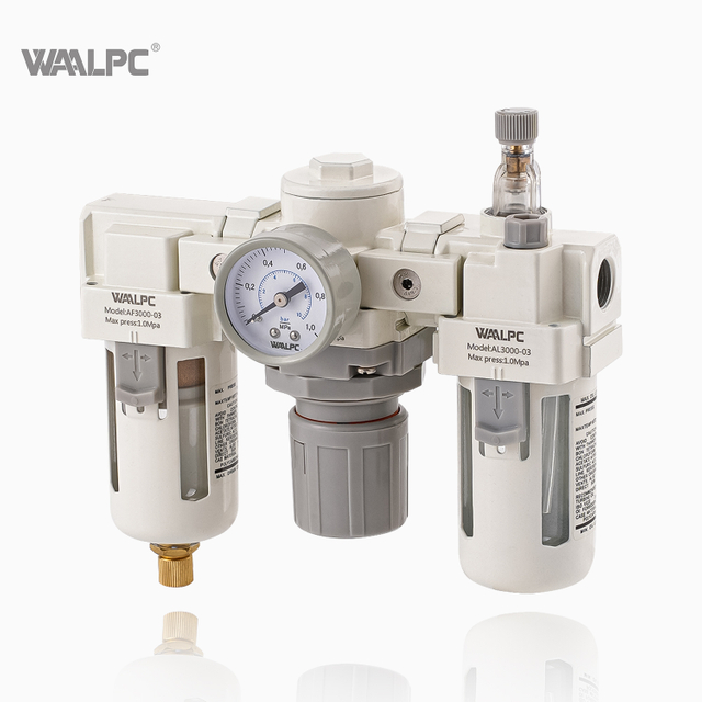 SMC Pneumatische Druckluftfilter Regler Schmierventil -Gauge FRL Druckreduzierungventil Automatisierungsausrüstung AC2000 Weiß 1/8 '' 1/4 '' '' ' 