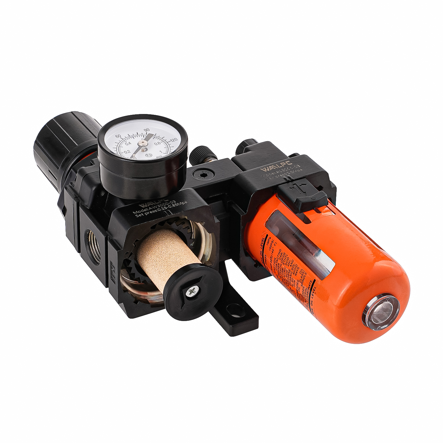 AC3010 Orange SMC3/8'' 1/4'' Compressed Air Regulator Trap Filter Lubricator Pressure Reducing Valve Oil Separator Frl for Mechanical equipment