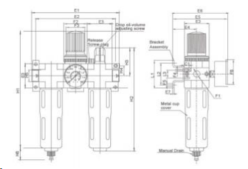 Three-unit combination