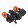 NAC3000 orange SMC 1/4'' 3/8'' in NPT Frl Pressure Regulating Valve Trap Filter Lubricator Air Regulator Moisture Oil Separator Auto Darin built in gauge automotive equipment