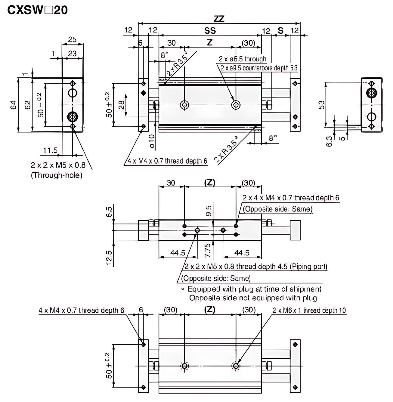 CXS W cylinder