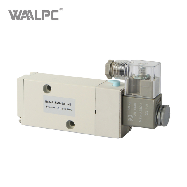 Airtac Type Mvsn-300-4e1 Magneetventiel 5/2 Weg Enkele Soleno&iuml;de 1/4  'Poort DC24V/AC220V Pneumatische Klep