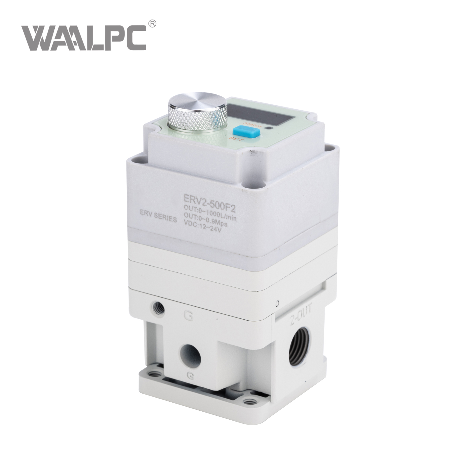 SMC ERV2-500F2 Electronic Pressure Regulator, 0-5V / 4-20mA Input, G1/4 Port, IP65, for Precision Air Pressure Control