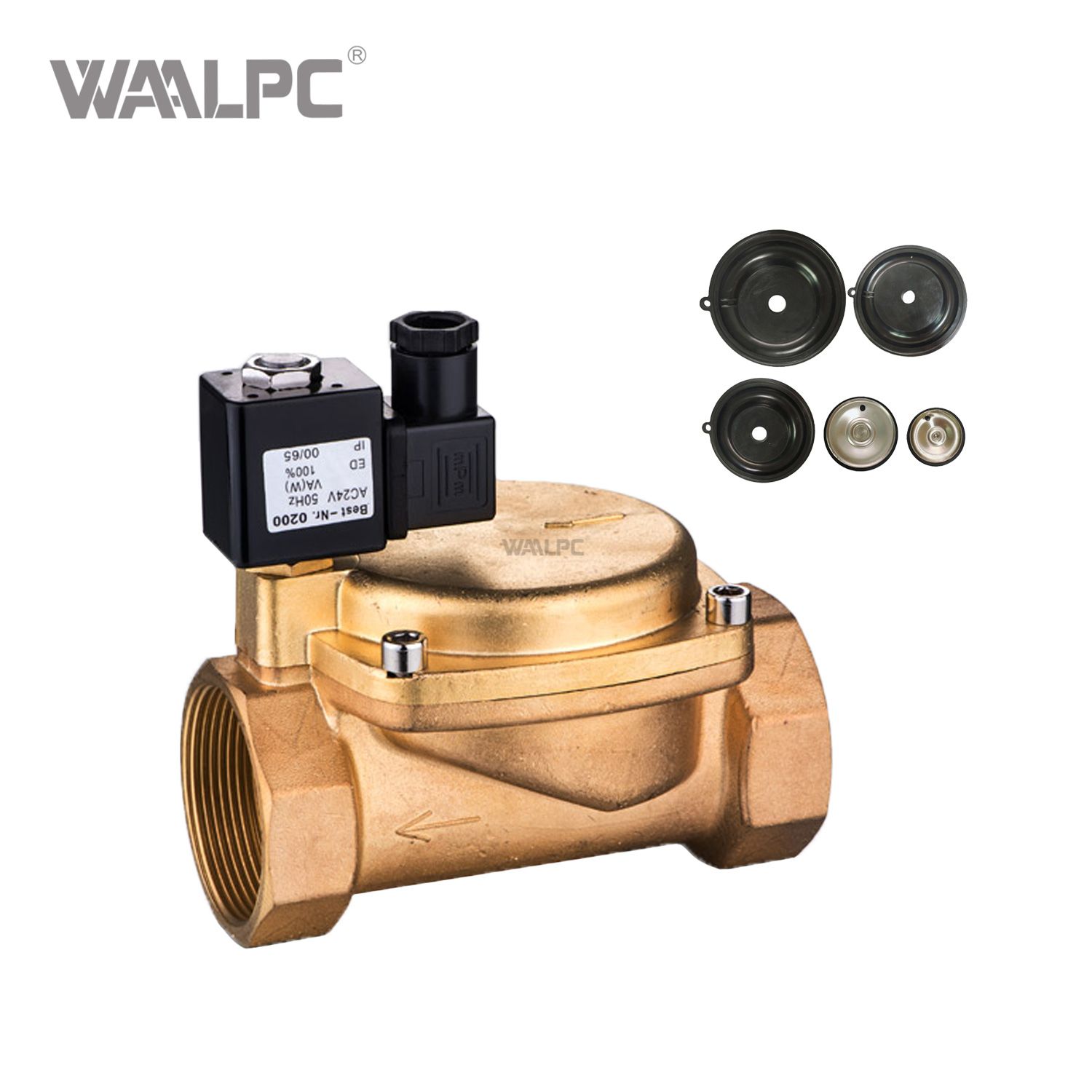 0927 Solenoid Valve 2/2NC Pilot Diaphragm Brass Valve for Air Compressor