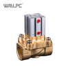 2Q Series 2/2 Way Pneumatically Operated Valve, Brass Air Control Two-Way Valve for Water Air Oil Gas