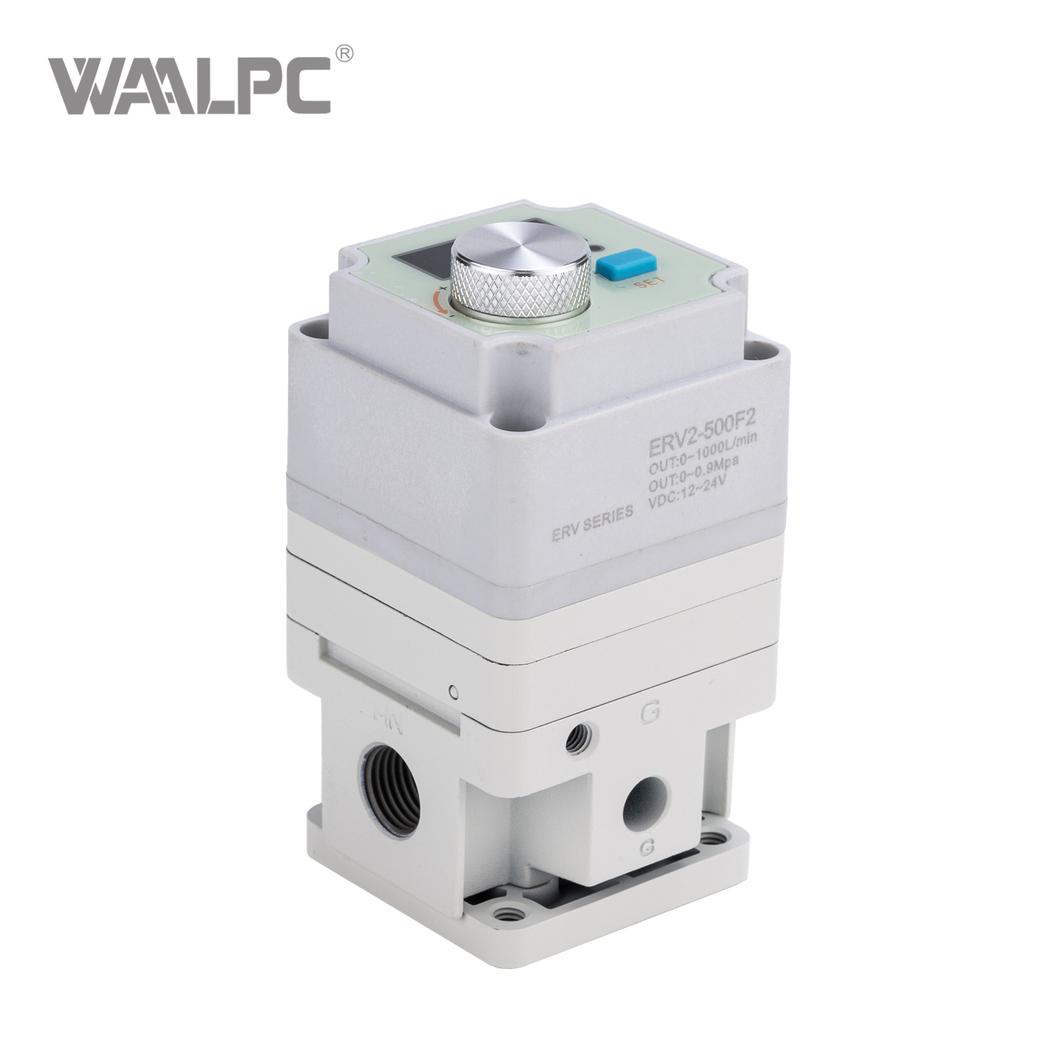 SMC ERV2-500F2 Electronic Pressure Regulator, 0-5V / 4-20mA Input, G1/4 Port, IP65, for Precision Air Pressure Control