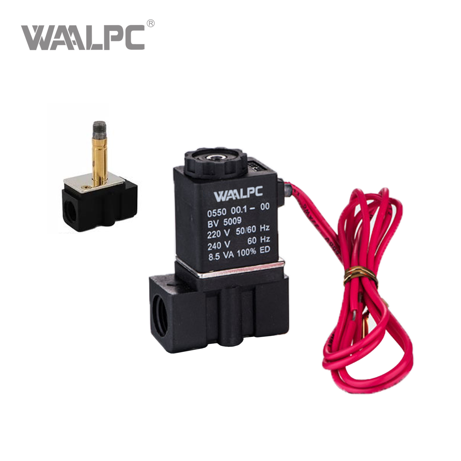 2P Series 2/2 Way Plastic & Brass Solenoid Valve, Direct Acting for Water Air Fluid Control