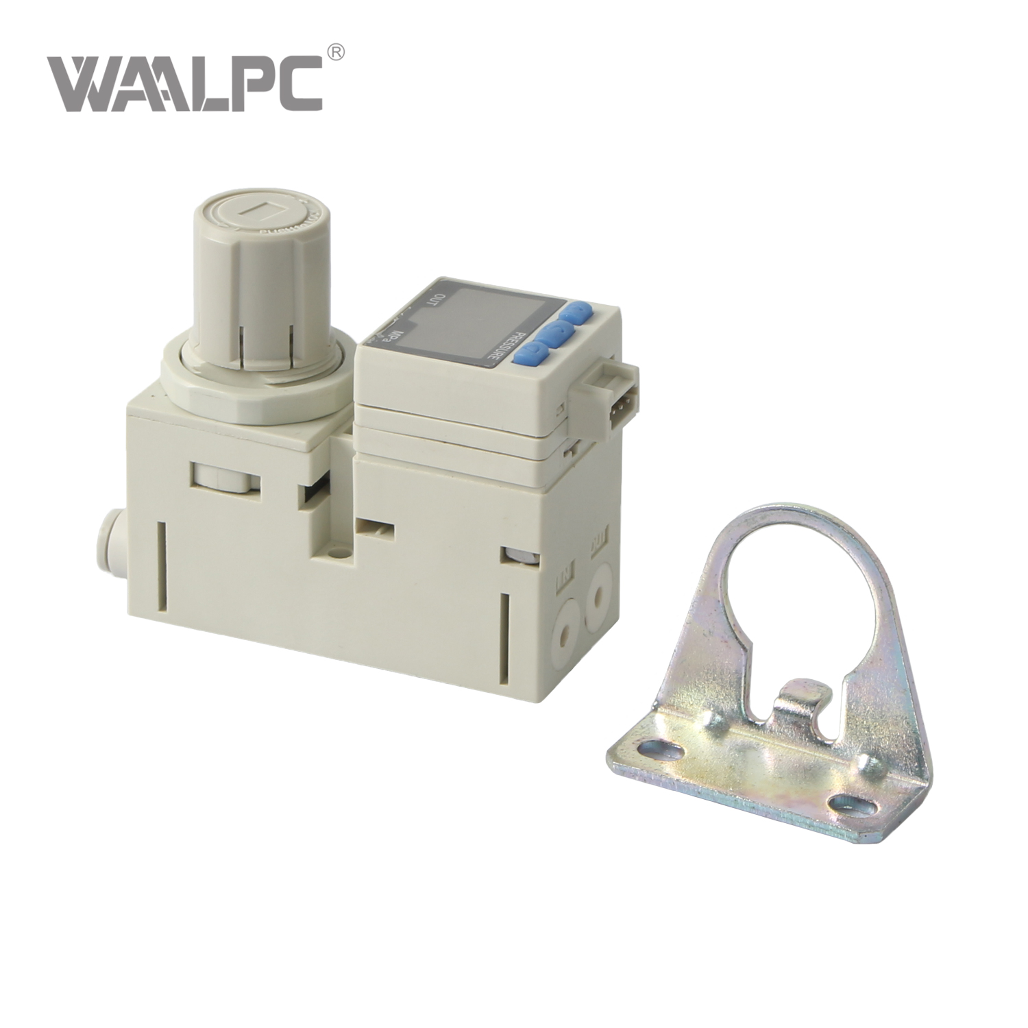 SMC Type ARM10F1-06BG Modular Air Pressure Regulator, Compact Size, Direct-Operated Relief Type, Inlet/Outlet Bottom Porting